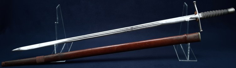 Scottish George V Infantry Officers Cross Hilted Broadsword, Highland Light Infantry 06